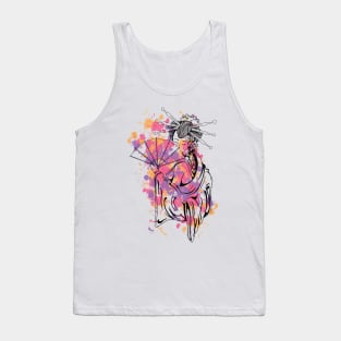 Paint Spatter Geisha Tank Top